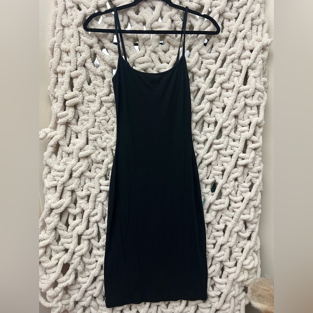 SKIMS SOFT LOUNGE MIDI SLIP DRESS NWT - ONYX